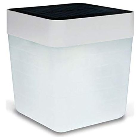 Lampada tavolo esterna solare Table Cube LED Lutec (1/4)