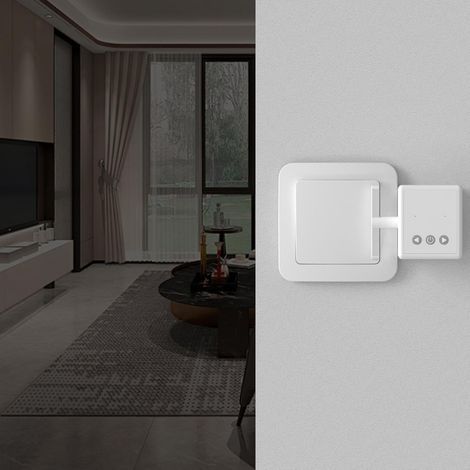 Smart Button Pusher, Smart Finger Bot Automatic Press Device, Remote Control Button Presser for Lights Appliances Garage Dorm Living Room Bedroom Home Setup No App Required (1/5)