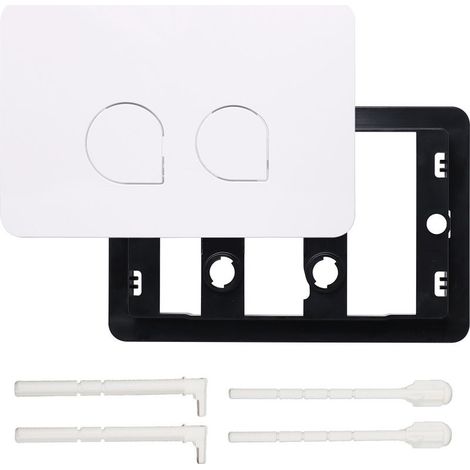 Plaque de commande WC Geberit – Plastique durable – Installation sans outils – Design minimaliste élégant - Avec Geberit Sigma01 20 30 DELTA21/50 UP182 (1/5)