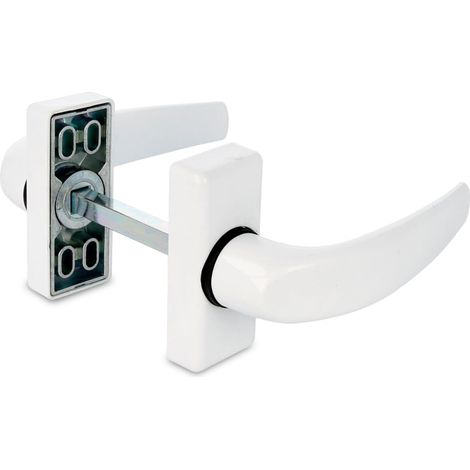AMIG  Poignées de porte en aluminium  DELTA  121 x 72 mm  Aluminium  Blanc (1/5)