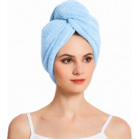 Aqua-Sport Schnelltrocknendes Kopftuch/Haarturban 25 x 60 cm blau AS002566 (1/5)