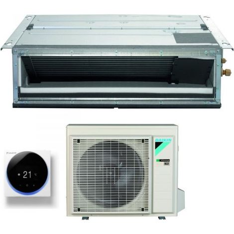 Climatizzatore Condizionatore Daikin Bluevolution Inverter Canalizzato Ultrapiatto 18000 Btu FDXM50F3/F9 R-32 Wi-Fi Optional - Garanzia Italiana Comando a filo Daikin Madoka Bianco BRC1H519W / BRC1H52