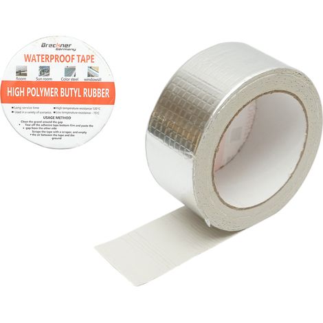 Nastro butilico impermeabilizzante autoadesivo con foglio di alluminio 50 mm x 5 m Breckner Germany (1/5)