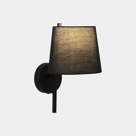 Lampade da parete Clip LED E27 17.4 Bianco caldo - 2700K ON-OFF Nero 53lm
