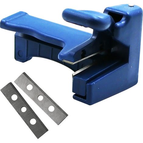 Irovami Machine à plaquer les chants pour le travail du bois, bande de plaquage pour panneaux, tête de coupe linéaire en PVC, couteau de ligature (outil de coupe manuel simple) (1/5)