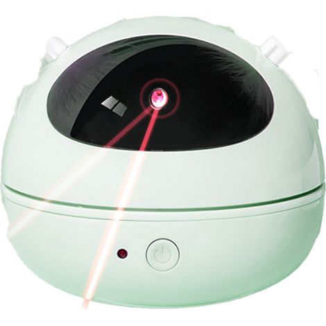 Jouet laser automatique rechargeable à activation par mouvement pour chats d'intérieur/chatons/chiens (1/4)