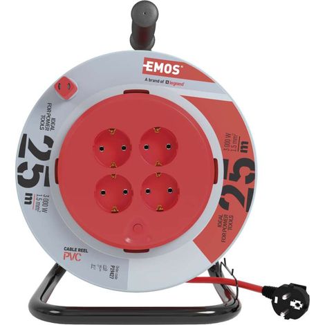 Kabeltrommel mit fester Mitte 25 m Schuko IP20 (1/5)