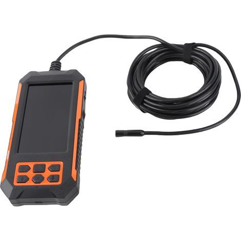 Single-lens endoscope 1920x1080P, waterproof inspection camera, 4.5-inch screen, 11 languages, LED, 5m rigid cable, 8mm camera diameter (1/5)