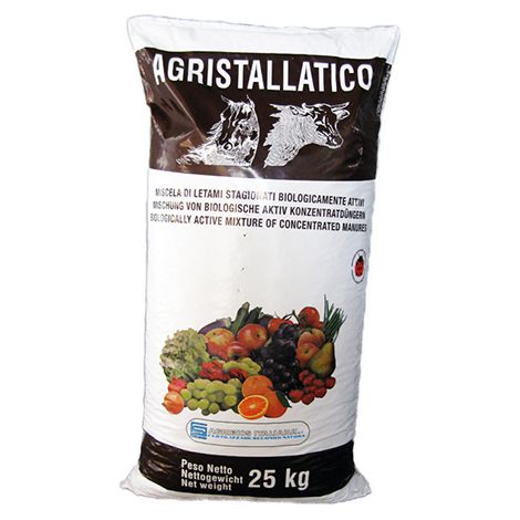 Stallatico in pellet (Agristallatico) 3,8 mm (25 kg), concime per piante e fiori (1/3)