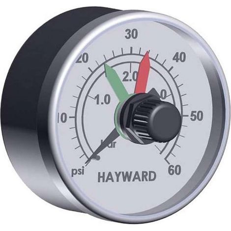 Manomètre pour filtre à sable piscine – Mesure pression hydraulique – Contrôle niveau encrassement filtre – Compatible filtres Hayward