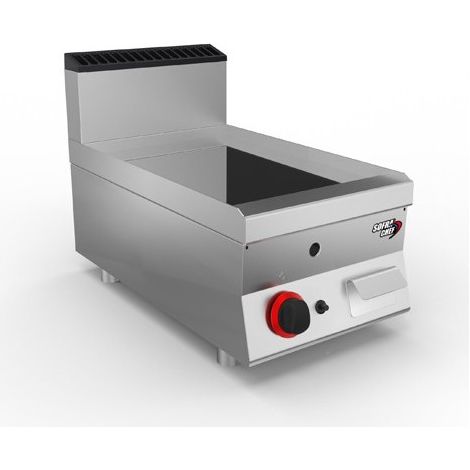 SOFRACHEF - Top plancha gaz - L 400 mm - Chrome lisse - Sofraca