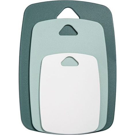 Set de 3 tablas de cortar de plástico de diferentes tamaños, tablas de cortar para cocina, lavavajillas, tabla de cortar gruesa (1/5)