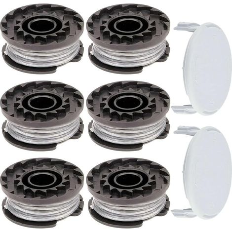 couvercles de bobine avec 6 bobines de coupe ALM pour coupe-bordures Bosch ART23SL et ART26SL (1/5)