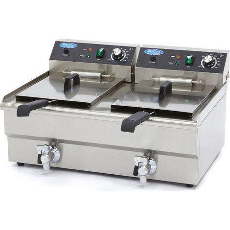 Friteuse double Pro ECO, 2 x 16 L - 2 paniers, 230 V, 6000 W (1/5)