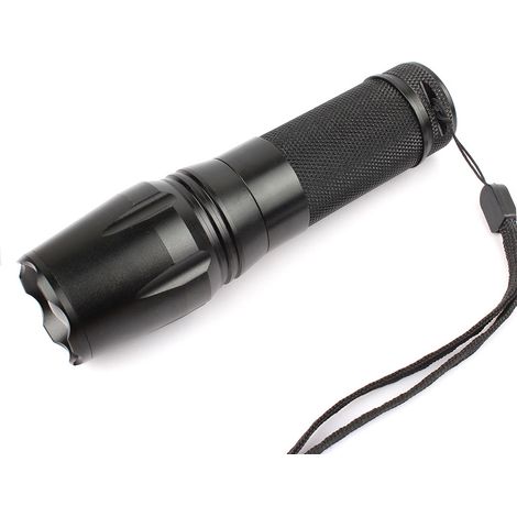 Lampe torche LED T6 avec zoom noir - AquaForge (1/5)