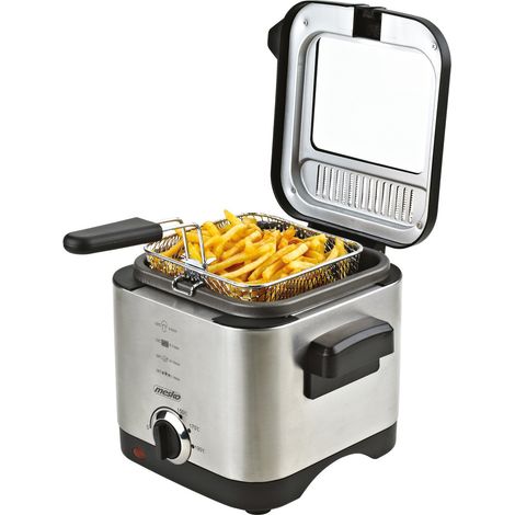 Friteuse 900W Profonde 1,5 L - Filtre dans le couvercle - Mesko MS 4910