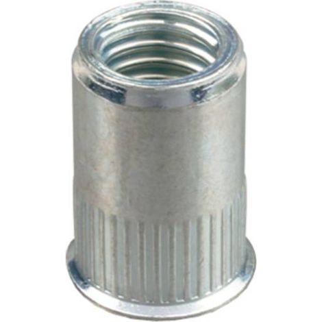 100 Ecrous à Sertir Crantés Tête Ronde GOSERT ACRC M10 x 20 mm - Acier - D-Work