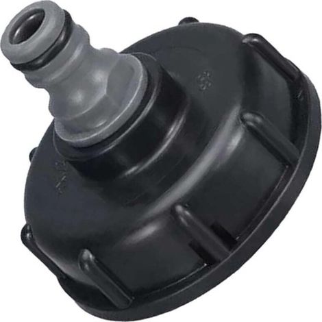 Confezione da 4 adattatori per serbatoi, filettatura standard grossa, rubinetto, accessori per serbatoi, contenitori per serbatoi, adattatori per tubi da giardino, tappi adattatori, tappi di scarico (1/5)