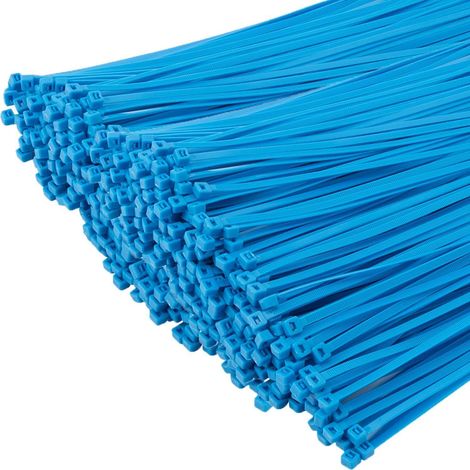 Kabelbinder 1000 Stück Selbstsichernde UVbeständig 200mm x 4.8mm Blau (1/5)