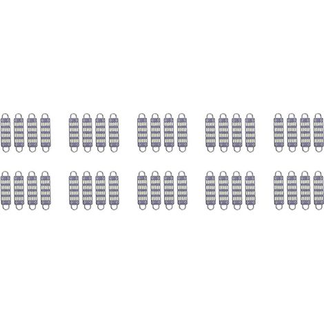40 ampoules LED feston blanches brillantes de 44 mm, 20 LED SMD à boucle rigide de 44 mm (1,73 pouce) pour éclairage intérieur de plafonnier et de carte (références 561, 562, 567 et 564). (1/5)