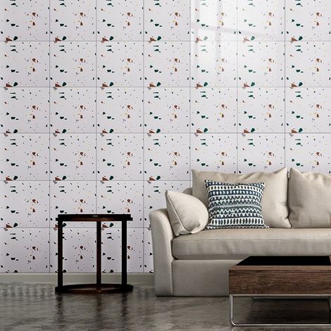 10pcs Peel and Stick PVC Lattice Wall Tile Sticker (1/5)