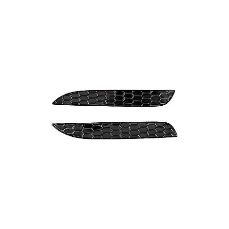 2 Stück modifizierte, glänzende Wabenmuster-Abdeckungen für Nebelschlussleuchten hinten, Zieraufkleber für Golf 6 R20 hinten (1/5)