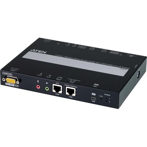 ATEN Switch KVM over IP VGA a singola porta per 1 accesso condiviso locale/remoto (1/5)
