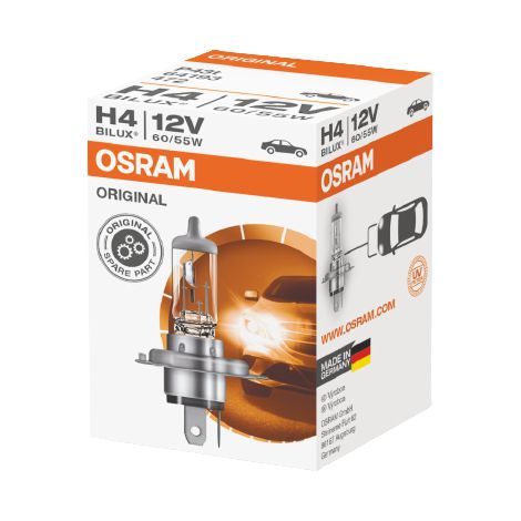 Bombilla Osram H4 12V 60/55W P43T original (1/4)