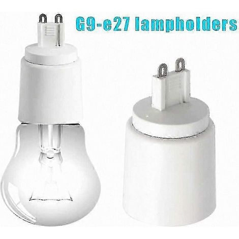 Lot de 10 adaptateurs G9 vers E27 pour ampoules halogènes et fluocompactes (1/3)
