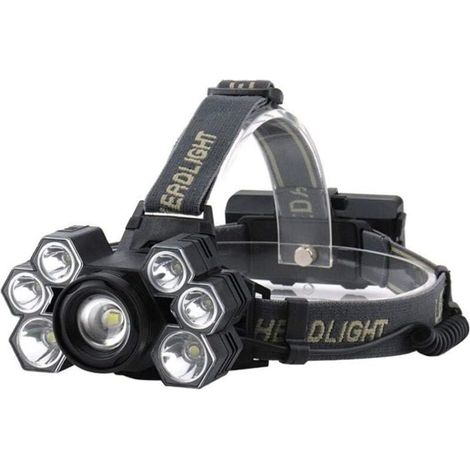 Lampada frontale, lampada frontale a LED, lampada frontale impermeabile, luce da campeggio, escursionismo, pesca (1/3)