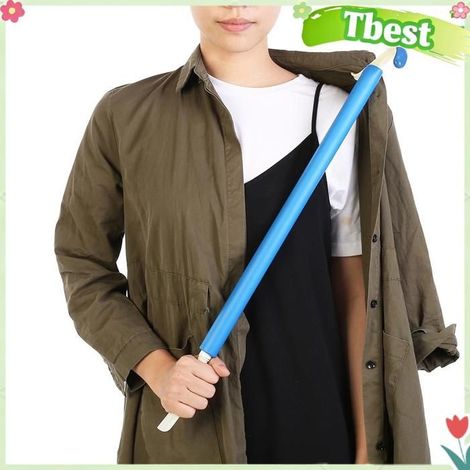 Aide à l'habillage - TBEST - Bâton d'aide - Poignée longue - Crochet en S - Supporte vêtements lourds (1/5)