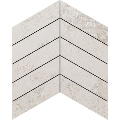 Ilcom Steinzeugmosaik auf Netz für Bad und Küche R9 24.6cm x 25.2cm - Raw surface arrow