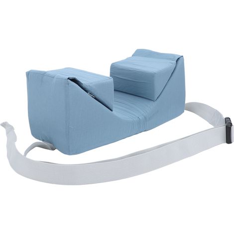 Oreiller triangulaire de soutien stable et ajustable pour la tête, oreiller de positionnement stabilisateur de cou pour dormir sur le dos (1/5)