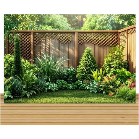 Hintergrund 210 x 150 cm Garten Deko Hintergrund Garten