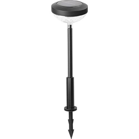 Lampe solaire de jardin, éclairage extérieur, abat-jour diamant [lumière chaude + flash], idéale pour l'éclairage décoratif des allées, cours et terrasses. 1 pack [Classe énergétique A]