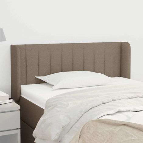 vidaXL Cabecero de tela gris taupe 103x16x78/88 cm (1/5)