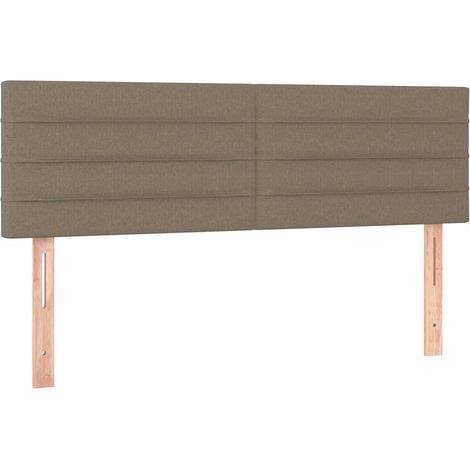 Maison Exclusive - Kopfteile Taupe 144x5x78/88 cm Stoff (1/5)