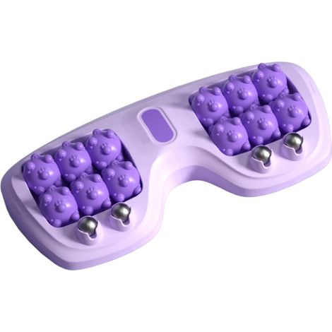 Fußmassagerolle – Linderung und Entspannung bei Plantarfasziitis – Akupressur für Männer und Frauen – Lila (1/5)