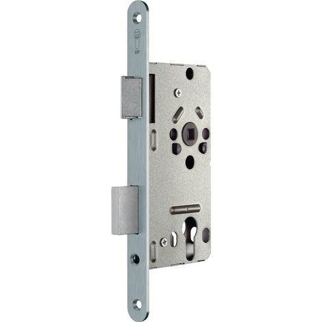 Serrure à mortaise .PZW 20/ 55/72/8mm DIN Gauche argenté carré.Kl 2 Zinc coulé sous pression SSF (1/4)