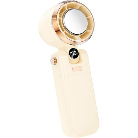 Ventilateur turbo portable rechargeable par USB, mini ventilateur personnel pour les voyages, le maquillage, l'extérieur et l'intérieur.-AquaForge (1/5)