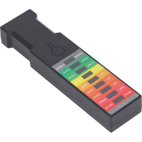 Détecteur de champ électromagnétique portable EMF Meter avec indicateur LED couleur pour une utilisation intérieure et extérieure. (1/5)