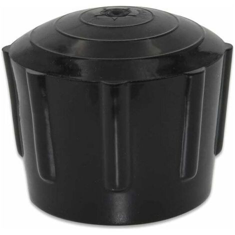 Set of 4 Synthetic Rubber Floor Protectors Anti-Slip for Round Furniture Diameter 35mm, 3.5cm, Black (1/3)