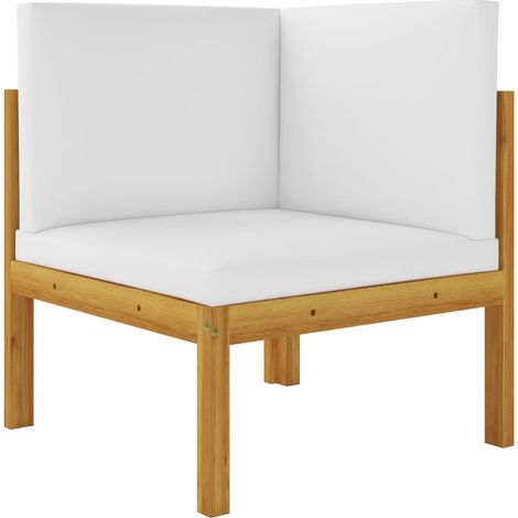 Maison Exclusive - Panca da giardino a 2 posti con cuscini in legno di acacia e corda
