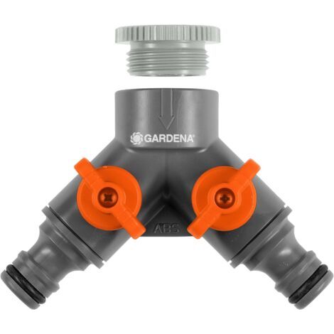 GARDENA Sélecteur d'arrosage 2 voies 20/27 ou 26/34 (940-26)
