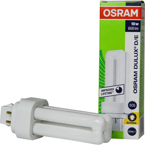 Ampoule à économie d'énergie - OSRAM - 10 W - Tube - Intensité variable - Blanc