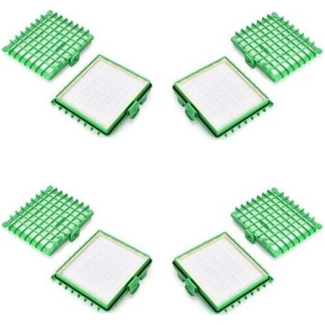 4 pièces ZR002901 Filtre pour Rowenta Silence Force,Silence Force Compact, Silence Force Extreme,X-Trem Power/XL/Allergy Care(RO5745EA ne convient pas)