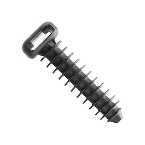 Panduit HVPM-08-CO Sachet de 100 Embases à cheville diamètre 8mm pour Attache Hyper-V PA 6.6 Noir UV