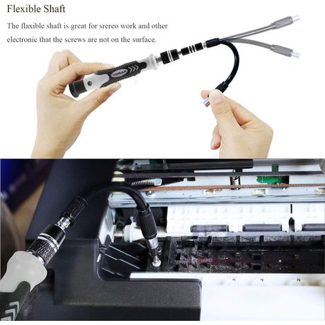 MINKUROW Bcc 135 En 1 Kit De Destornilladores De Precisión Mini Herramienta De Reparación S2 Acero Para Teléfono Pc, Etc. - Rojo (1/4)