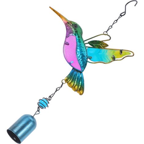 campanelli a vento a forma di colibrì possono essere utilizzati come pendenti per decorare soggiorni, balconi, giardini e spazi esterni. (1/5)