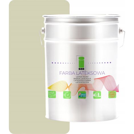Latex-Wandfarbe für Innenräume, zartes Grün, 5 l, Hersteller